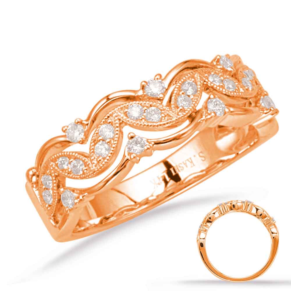 ELIE AZZI 0.26 ctw. ROSE GOLD DIAMOND FASHION RING D4642RG