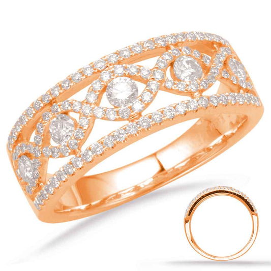 ELIE AZZI 0.66 ctw. ROSE GOLD DIAMOND FASHION RING D4643RG