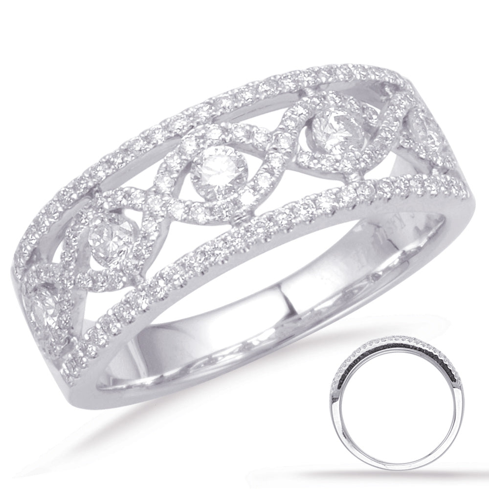 ELIE AZZI 0.66 ctw. WHITE GOLD DIAMOND FASHION RING D4643WG