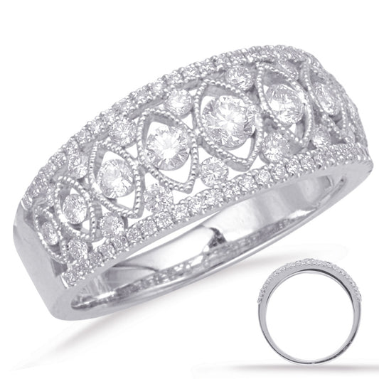 ELIE AZZI 0.75 ctw. PLATINUM DIAMOND FASHION RING D4644-PL