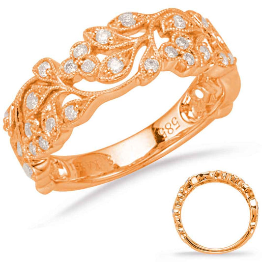 ELIE AZZI 0.25 ctw. ROSE GOLD DIAMOND FASHION RING D4646RG
