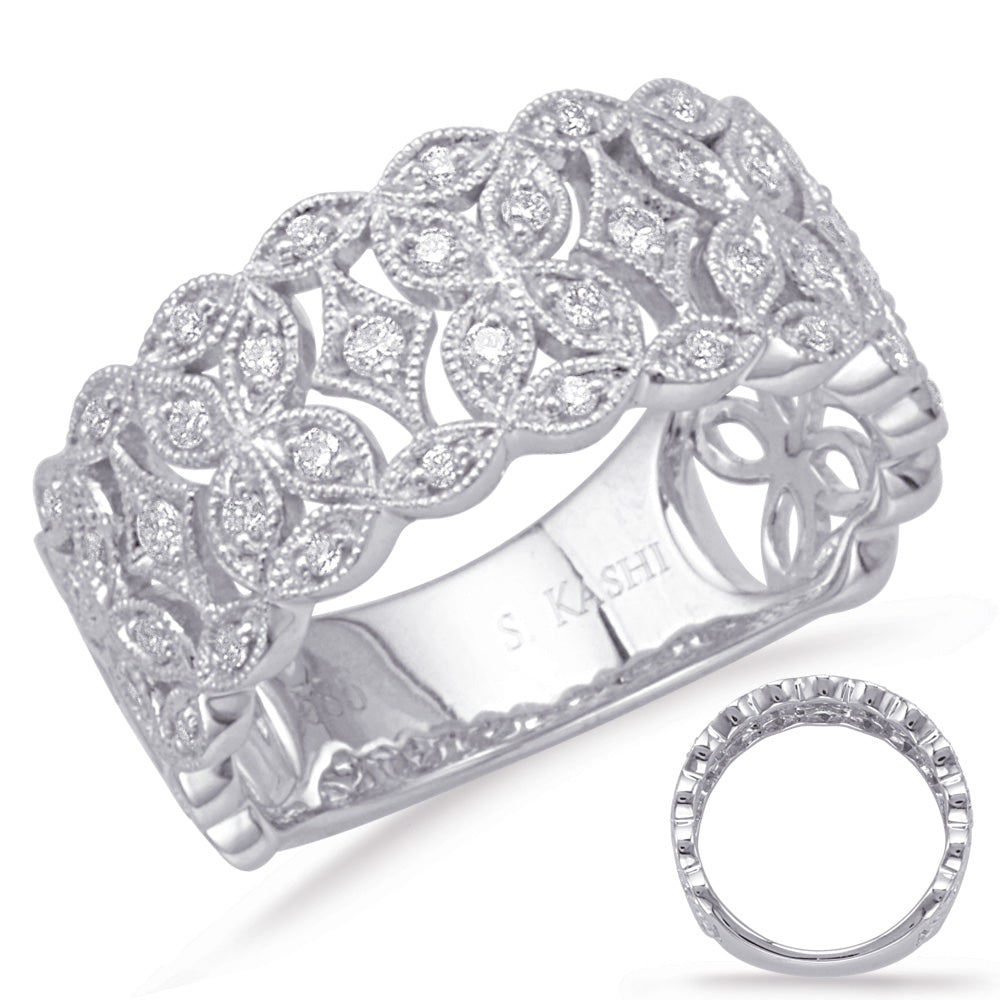 ELIE AZZI 0.28 ctw. WHITE GOLD DIAMOND FASHION RING D4647WG