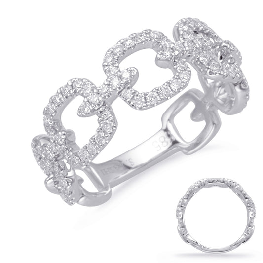 ELIE AZZI 0.49 ctw. WHITE GOLD DIAMOND FASHION RING D4655WG