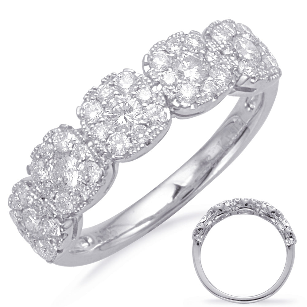 ELIE AZZI 0.76 ctw. WHITE GOLD DIAMOND FASHION RING D4658WG