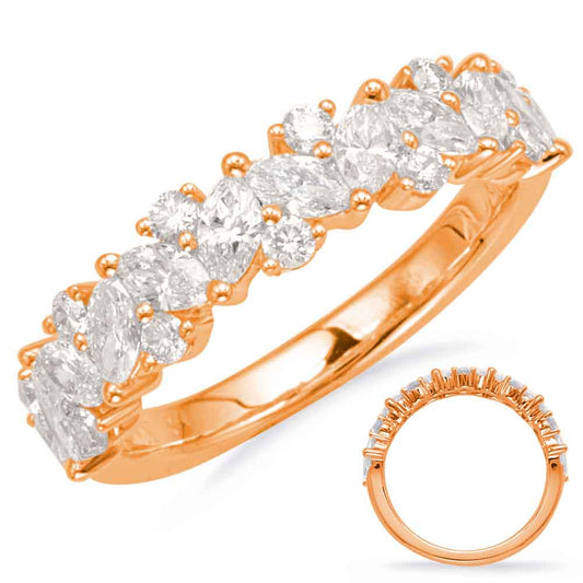 ELIE AZZI 1.16 ctw. ROSE GOLD DIAMOND FASHION RING D4662RG