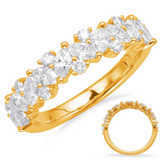 ELIE AZZI 1.16 ctw. YELLOW GOLD DIAMOND FASHION RING D4662YG