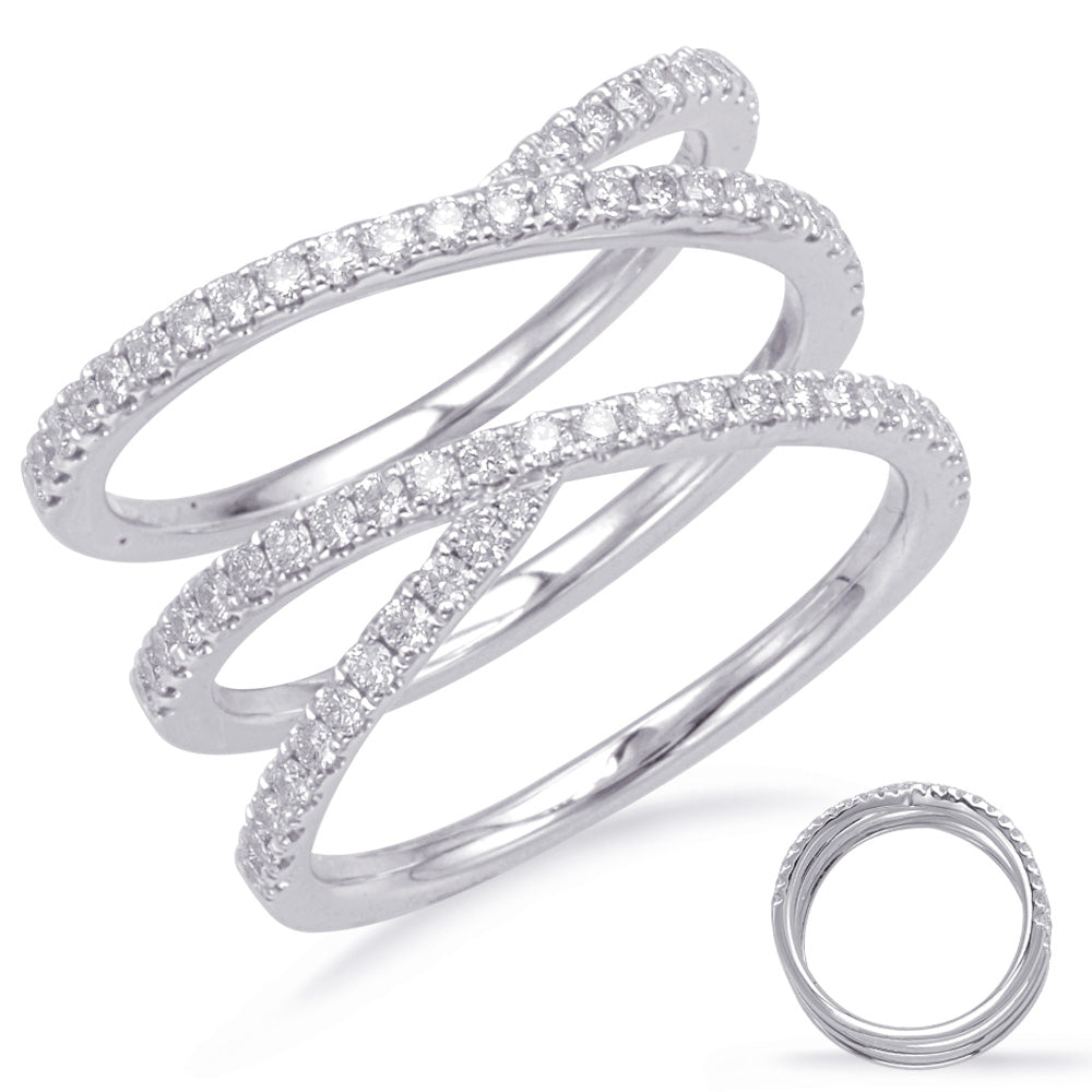 ELIE AZZI 0.59 ctw. WHITE GOLD DIAMOND FASHION RING D4663WG