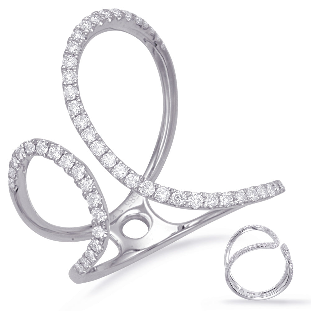 ELIE AZZI 0.39 ctw. WHITE GOLD DIAMOND FASHION RING D4664WG