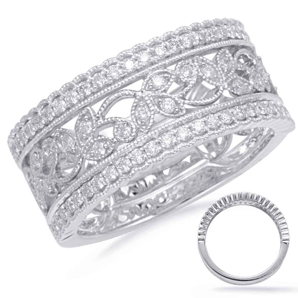 ELIE AZZI 0.41 ctw. WHITE GOLD DIAMOND FASHION RING D4665WG
