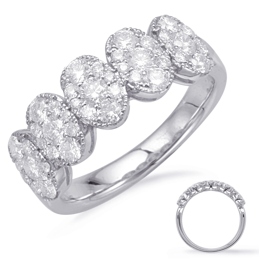 ELIE AZZI 1.03 ctw. WHITE GOLD DIAMOND FASHION RING D4666WG