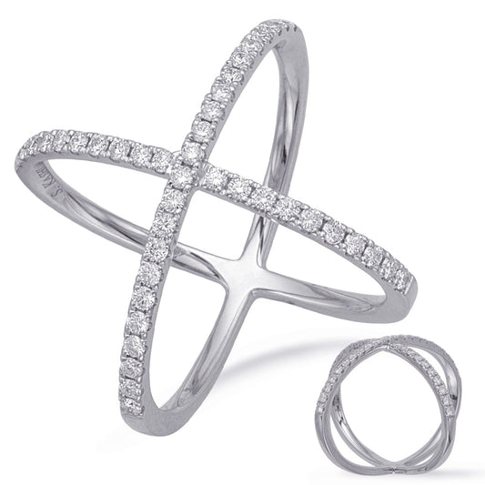 ELIE AZZI 0.48 ctw. WHITE GOLD DIAMOND FASHION RING D4671WG