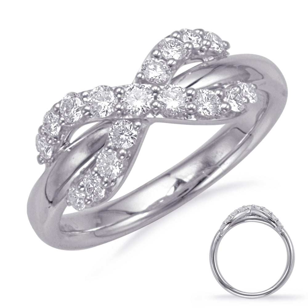 ELIE AZZI 0.51 ctw. WHITE GOLD DIAMOND FASHION RING D4672WG