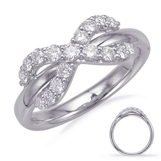 ELIE AZZI 0.51 ctw. WHITE GOLD DIAMOND FASHION RING D4672WG