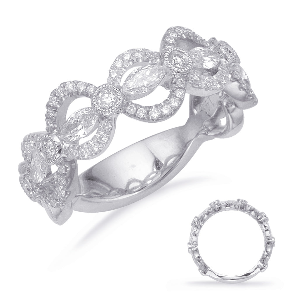 ELIE AZZI 0.69 ctw. WHITE GOLD FASHION RING D4674WG