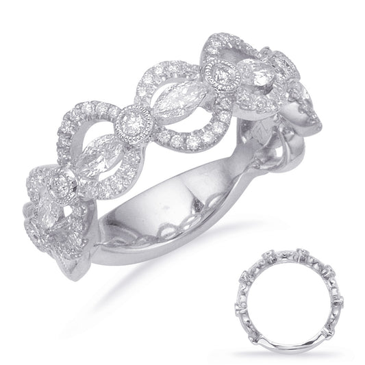 ELIE AZZI 0.69 ctw. WHITE GOLD FASHION RING D4674WG