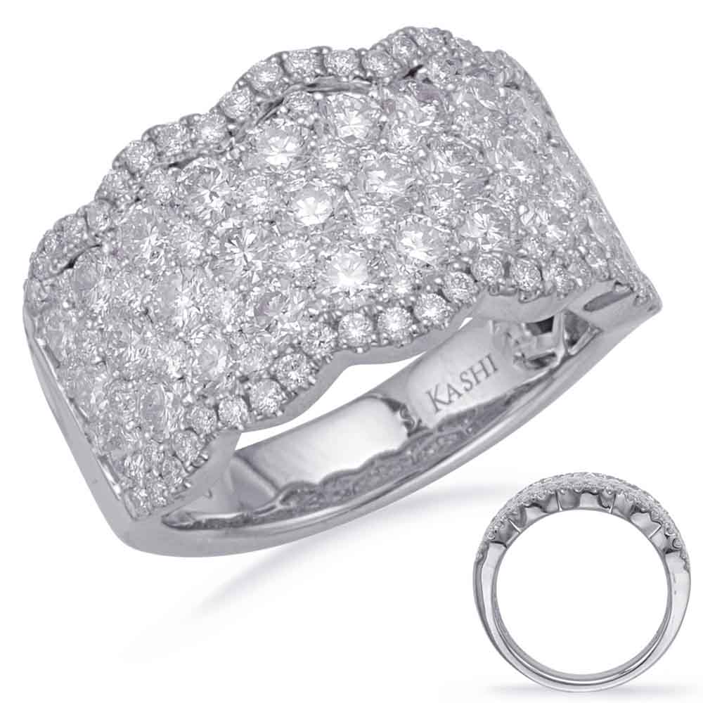 ELIE AZZI 2.61 ctw. WHITE GOLD DIAMOND FASHION RING D4677WG