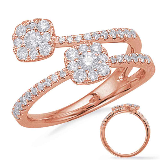 ELIE AZZI 0.67 ctw. ROSE GOLD DIAMOND FASHION RING D4679RG