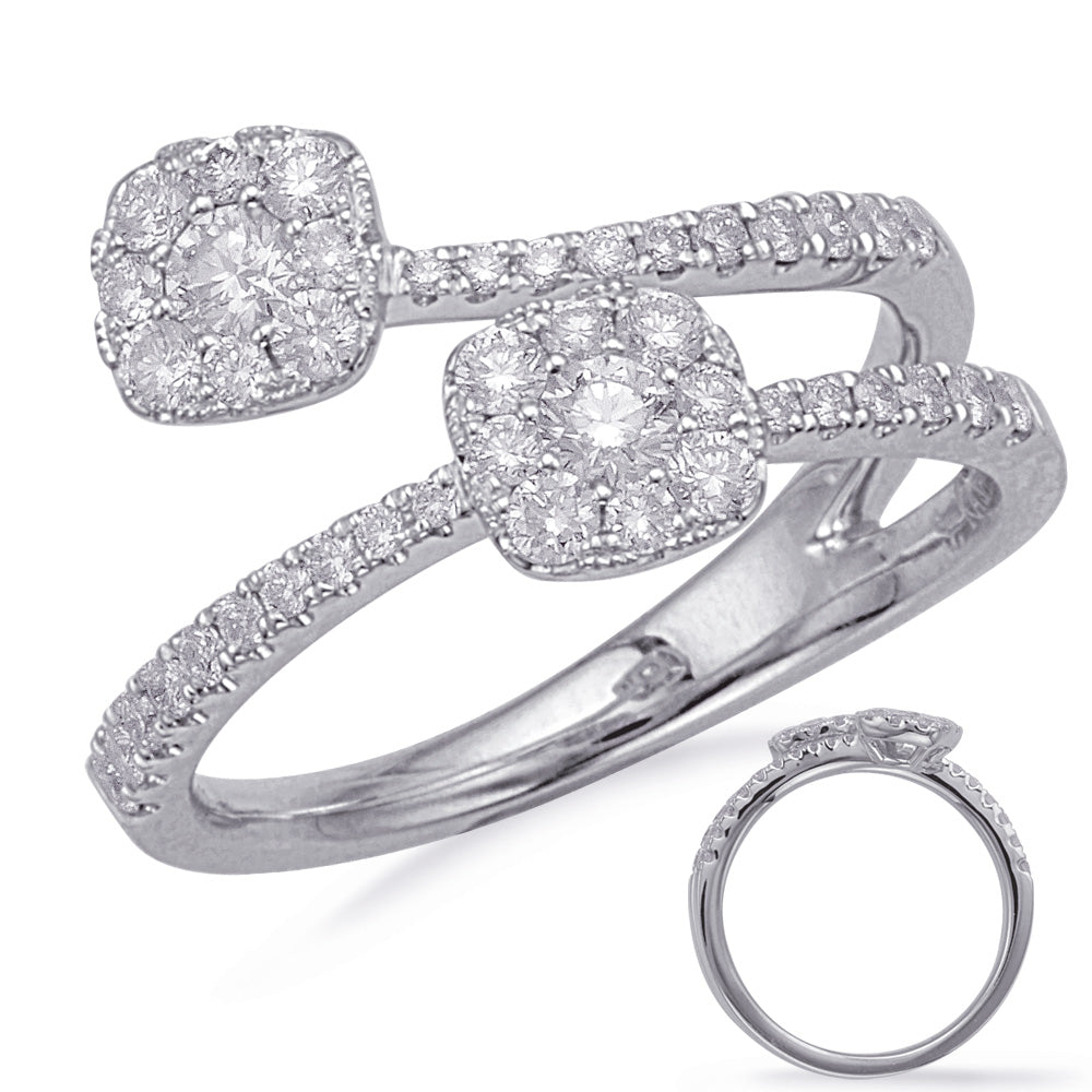 ELIE AZZI 0.67 ctw. WHITE GOLD DIAMOND FASHION RING D4679WG