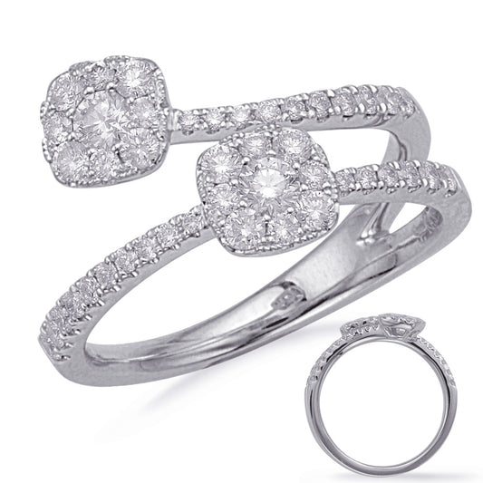 ELIE AZZI 0.67 ctw. WHITE GOLD DIAMOND FASHION RING D4679WG