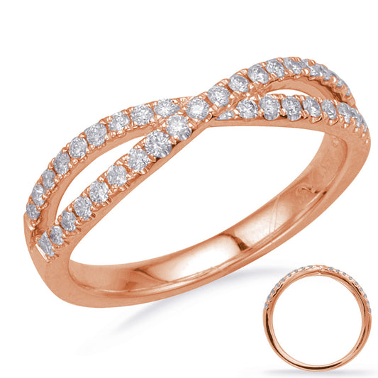 ELIE AZZI 0.33 ctw. ROSE GOLD DIAMOND FASHION RING D4681RG