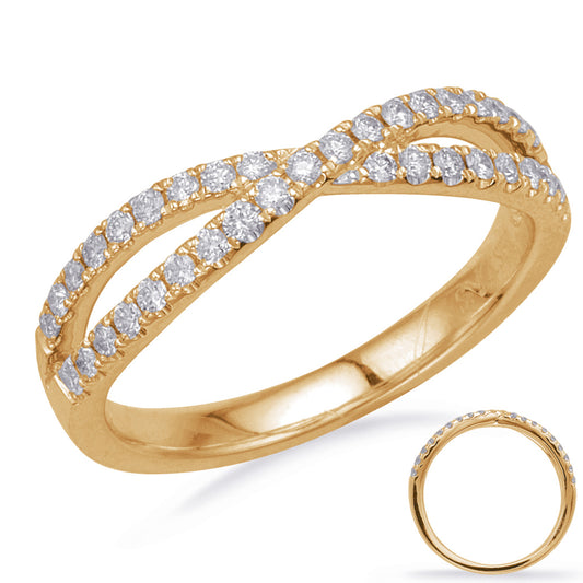 ELIE AZZI 0.33 ctw. YELLOW GOLD DIAMOND FASHION RING D4681YG