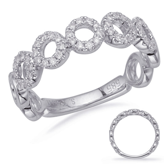 ELIE AZZI 0.24 ctw. WHITE GOLD DIAMOND FASHION RING D4682WG