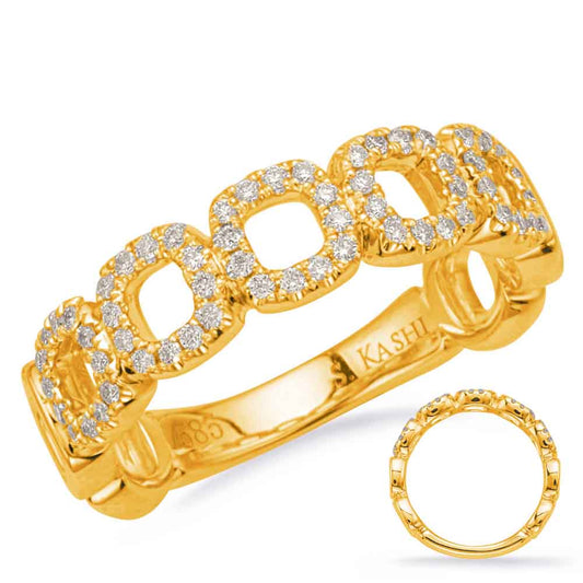 ELIE AZZI 0.23 ctw. YELLOW GOLD DIAMOND FASHION RING D4683YG