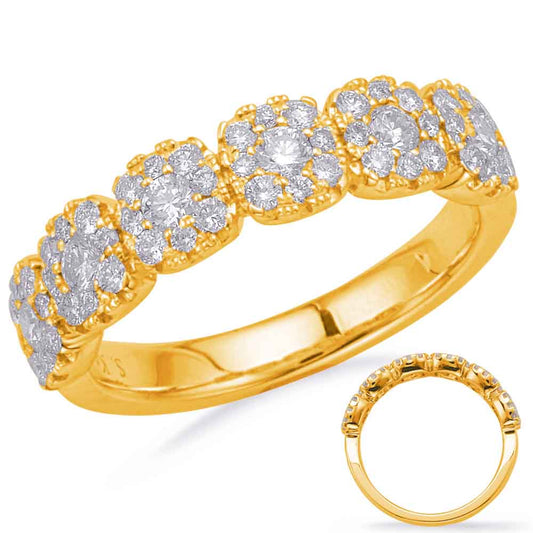 ELIE AZZI 0.70 ctw. YELLOW GOLD DIAMOND FASHION RING D4684YG
