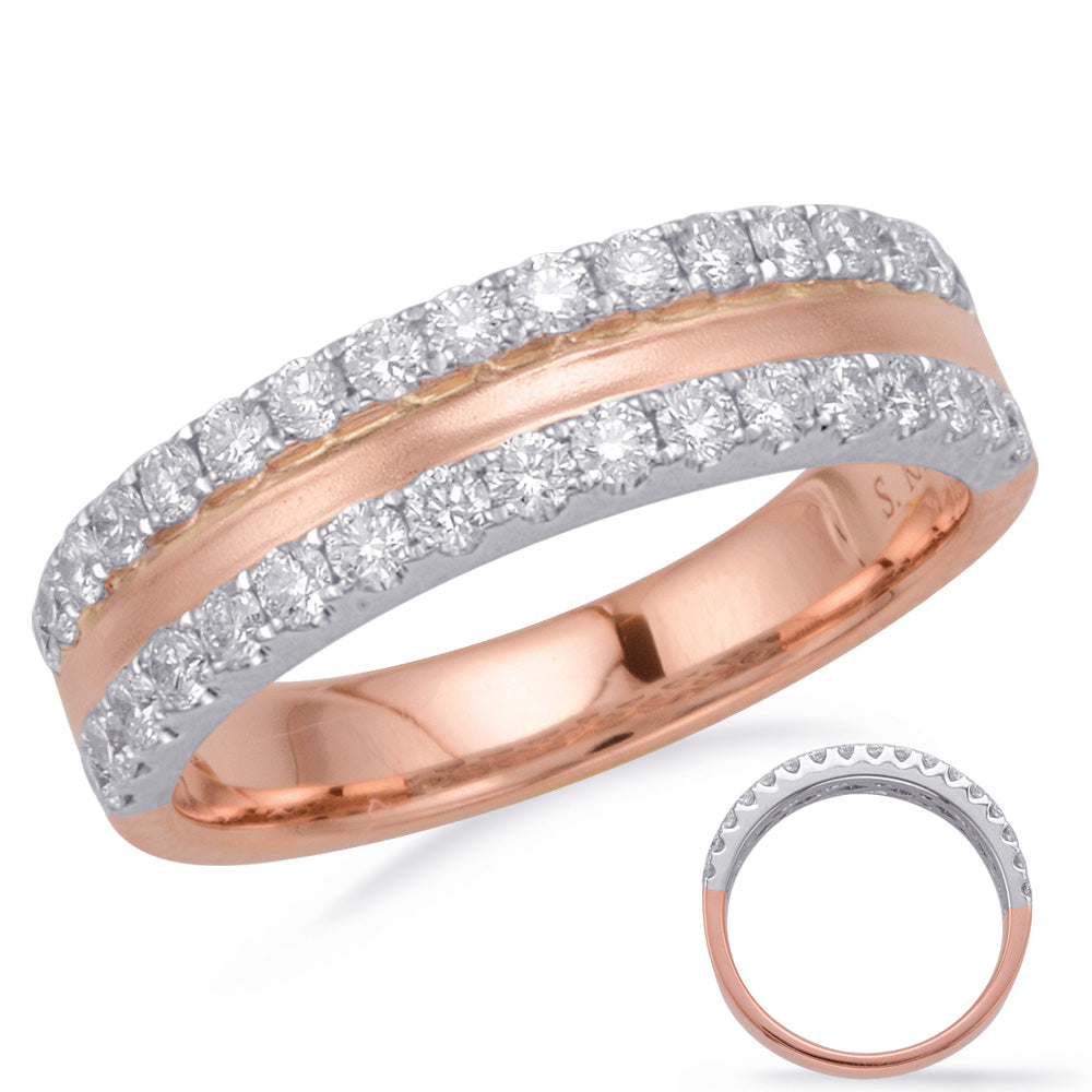 ELIE AZZI 0.62 ctw. ROSE & WHITE GOLD DIAMOND FASHION RING D4685RW