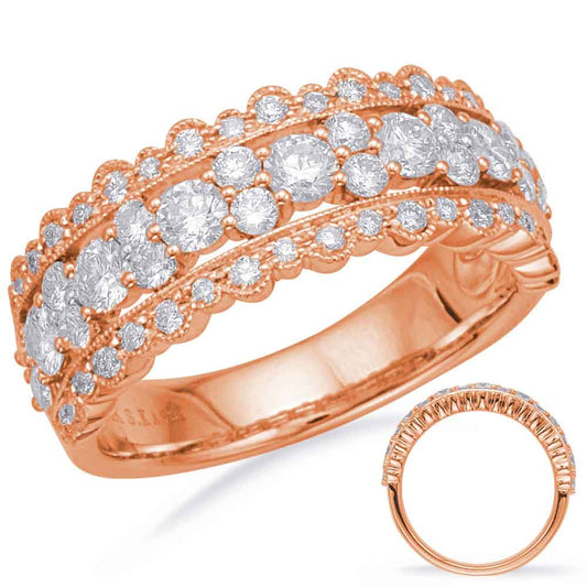 ELIE AZZI 1.24 ctw. ROSE GOLD DIAMOND FASHION RING D4691RG