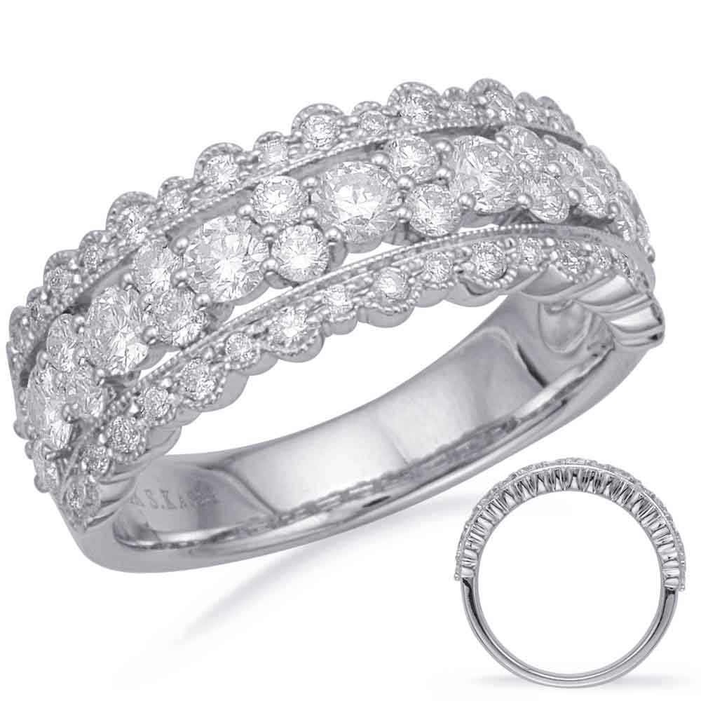 ELIE AZZI 1.24 ctw. WHITE GOLD DIAMOND FASHION RING D4691WG