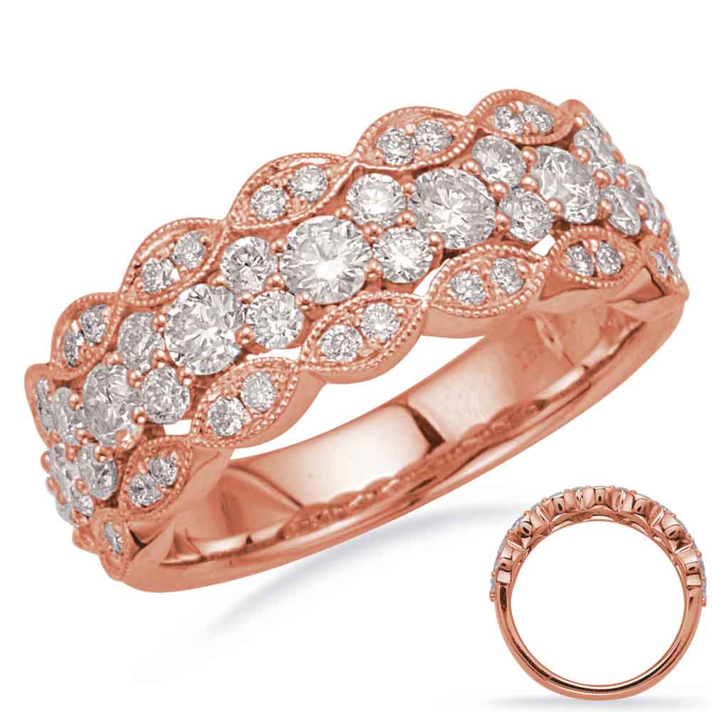 ELIE AZZI 1.17 ctw. ROSE GOLD DIAMOND FASHION RING D4692RG