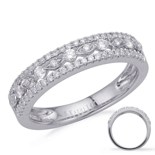 ELIE AZZI 0.35 ctw. WHITE GOLD DIAMOND FASHION RING D4695WG