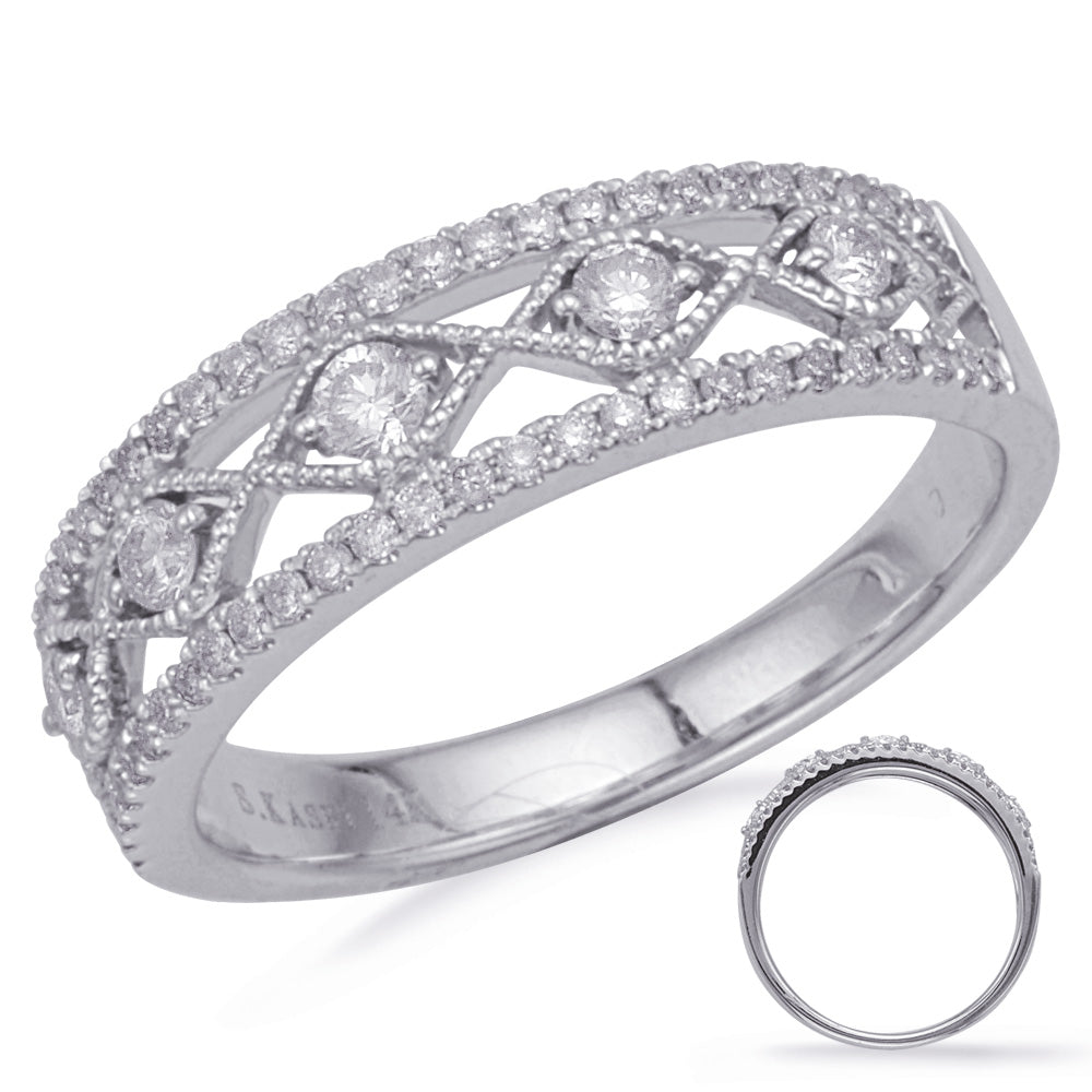 ELIE AZZI 0.36 ctw. WHITE GOLD DIAMOND FASHION RING D4696WG