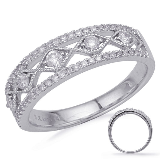 ELIE AZZI 0.36 ctw. WHITE GOLD DIAMOND FASHION RING D4696WG