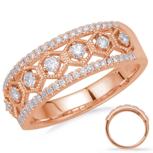 ELIE AZZI 0.38 ctw. ROSE GOLD DIAMOND FASHION RING D4697RG