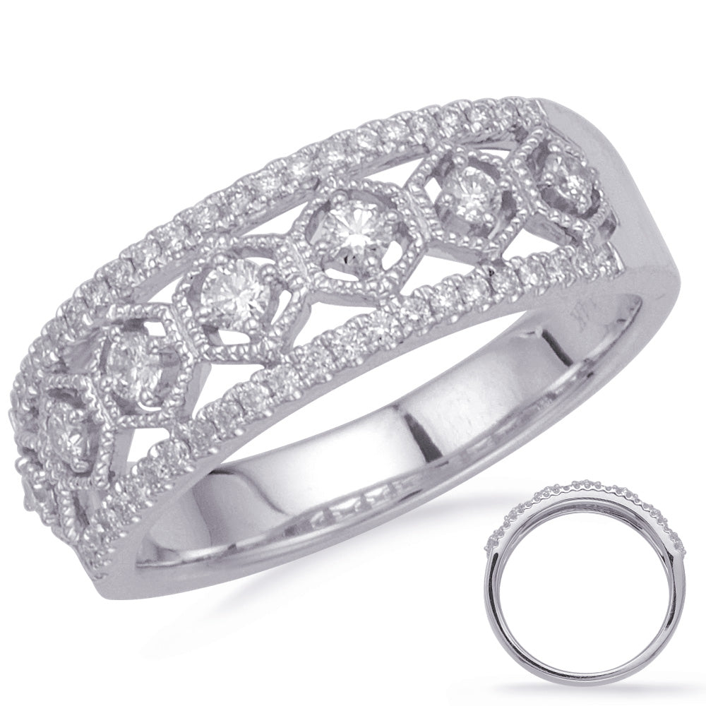 ELIE AZZI 0.38 ctw. WHITE GOLD DIAMOND FASHION RING D4697WG