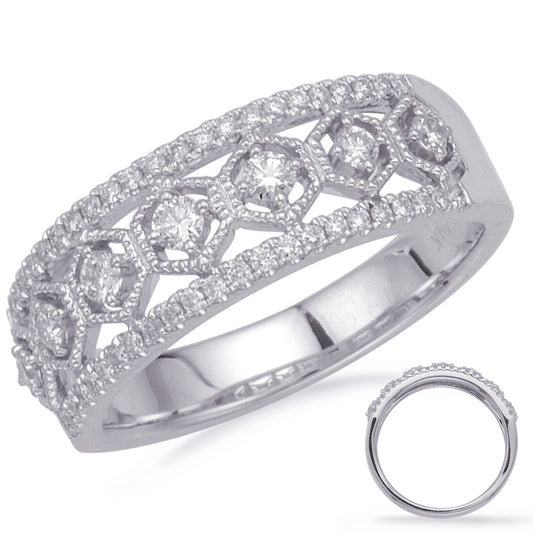 ELIE AZZI 0.38 ctw. WHITE GOLD DIAMOND FASHION RING D4697WG