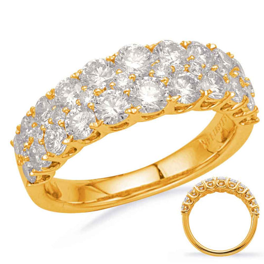 ELIE AZZI 2.06 ctw. YELLOW GOLD DIAMOND FASHION RING D4699YG