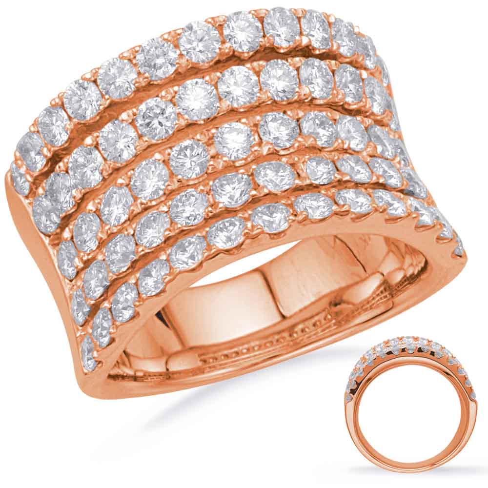 ELIE AZZI 2.56 ctw. ROSE GOLD DIAMOND FASHION RING D4700RG