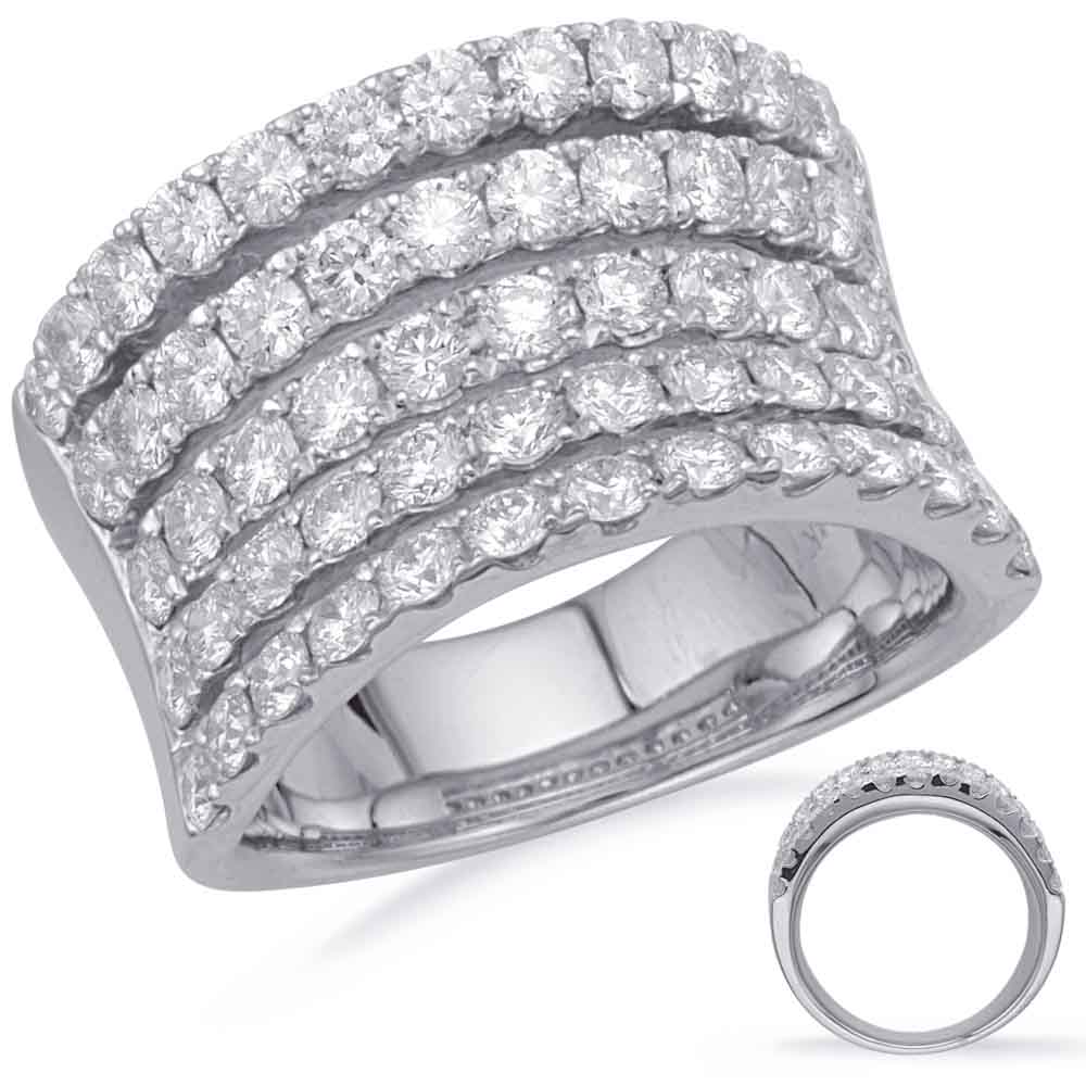 ELIE AZZI 2.56 ctw. WHITE GOLD DIAMOND FASHION RING D4700WG