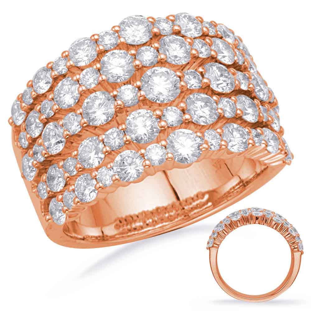 ELIE AZZI 2.94 ctw. ROSE GOLD DIAMOND FASHION RING D4701RG