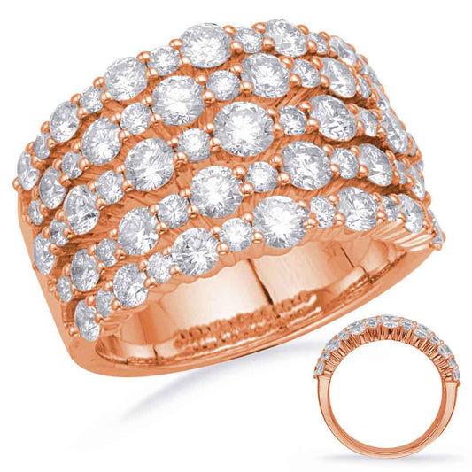 ELIE AZZI 2.94 ctw. ROSE GOLD DIAMOND FASHION RING D4701RG