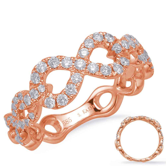 ELIE AZZI 0.42 ctw. ROSE GOLD DIAMOND FASHION RING D4702RG