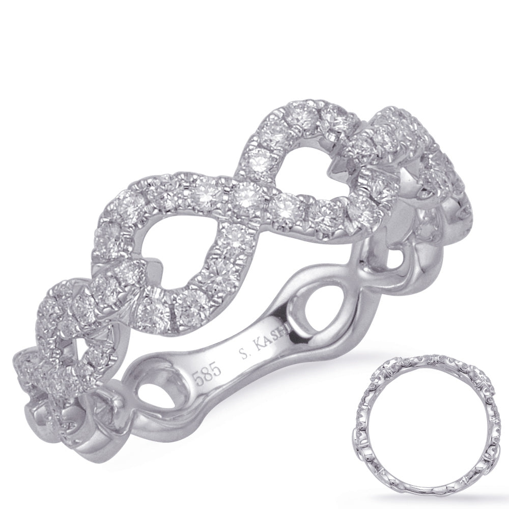 ELIE AZZI 0.42 ctw. WHITE GOLD DIAMOND FASHION RING D4702WG
