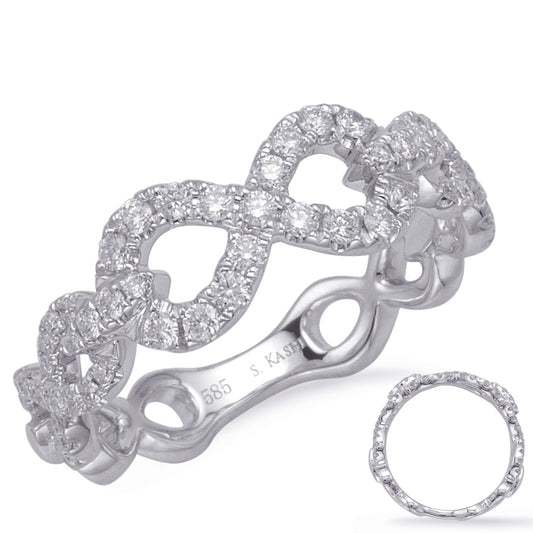 ELIE AZZI 0.42 ctw. WHITE GOLD DIAMOND FASHION RING D4702WG