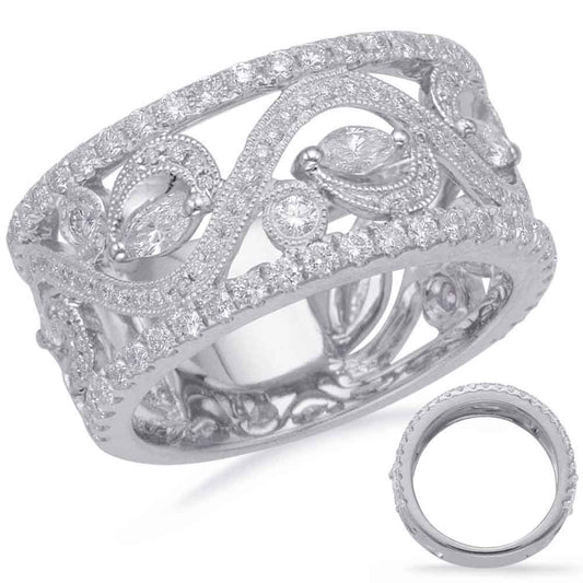 ELIE AZZI 1.26 ctw. WHITE GOLD DIAMOND FASHION RING D4703WG