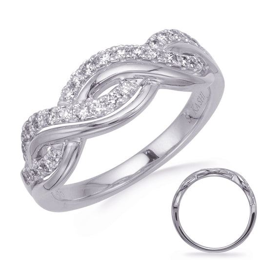 ELIE AZZI 0.31 ctw. WHITE GOLD DIAMOND FASHION RING D4708WG