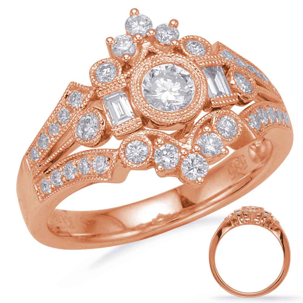 ELIE AZZI 0.75 ctw. ROSE GOLD DIAMOND FASHION RING D4709RG
