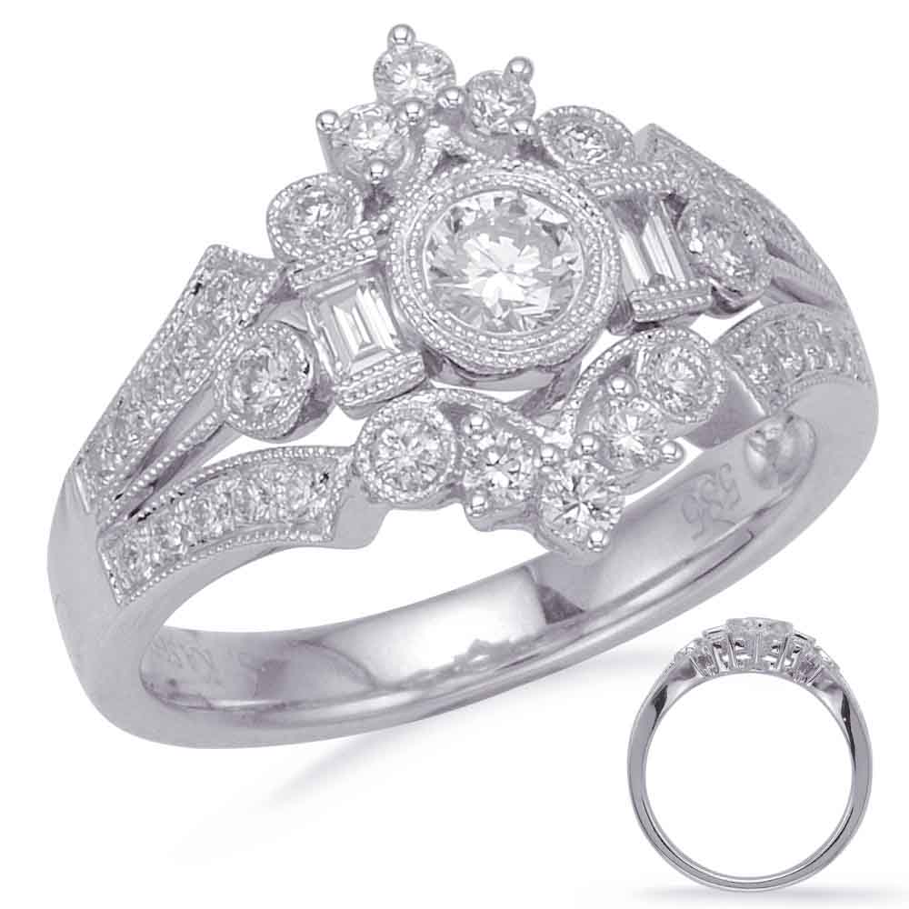 ELIE AZZI 0.75 ctw. WHITE GOLD DIAMOND FASHION RING D4709WG